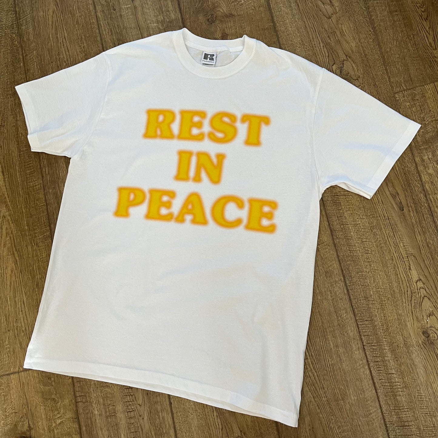 Rest In Peace Burned Tee - White