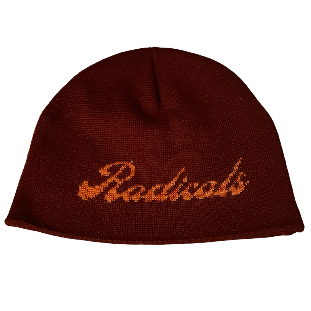 Dagger Beanie - Red and Orange